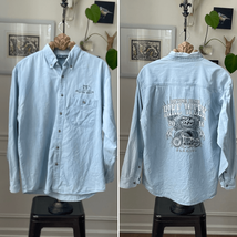 2016 Daytona Bike Week Chambray Button Down Shirt L - $509.84 MXN