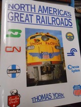 FREE POSTAGE USA Collectible Book-NORTH AMERICA&#39;S GREAT RAILROADS by Tho... - £13.79 GBP