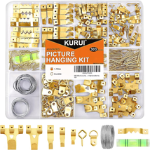 KURUI 303Pcs Picture Hanging Kit, Picture Hangers Assorted Kit with Heav... - £9.17 GBP