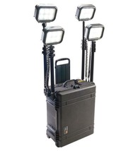 Remote Area Lighting System Portable Pelican Case RALS 9470 4 Lamps LED Lights - £437.02 GBP