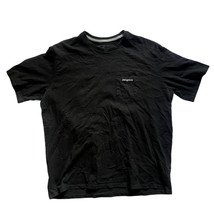 Patagonia Hombre Line Logo Ridge Bolsillo Responsibili-Tee Talla XL Negro - $34.64