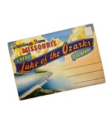 Vintage Postcard Book Missouri Great Lake Of The Ozarks Spell Out Histor... - $188.26 MXN