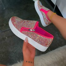 Women&#39;s Large Size Rhinestone Slip-On Casual Flats Comfortable &amp; Stylish - €49,98 EUR+
