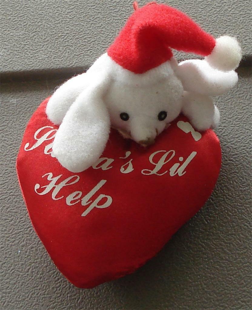 Cute Little Stuffed Christmas Ornament, VERY GOOD COND - $1.97
