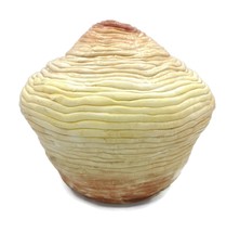 Large Handmade Ceramic Round Vase Modern Textured Decorative Organic Pottery Art - £155.05 GBP
