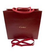 Cartier Red Gold Retail Bag 8x7 Paper Gift and Ribbon - $41.07 CAD