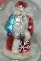 Twos Company Let It Snow Old World Santa Glass Ornament Set 2 Different Scenes image 4