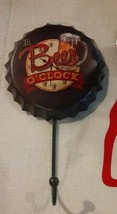 Retro Metal Sign Beer Bottle Cap Cover Hooks Pub Bar Club Cafe Home Wall Dec - £3.97 GBP