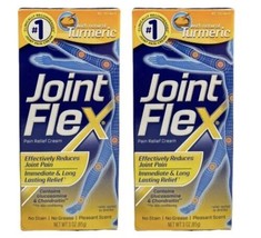 (2) Joint Flex Pain Relief Cream With Natural Turmeric 3oz New In Box Ex... - $29.99