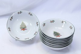 Noel Morning Christmas Soup Bowls 6.375&quot; Lot of 8 - £27.78 GBP