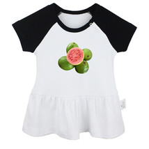 Babies Fruit Guava Pattern Dresses Infant Baby Princess Dress Kids Ruffles Skirt - £10.34 GBP