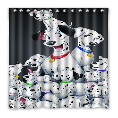 New!!! 101 Dalmatians Custom Waterproof Polyester Shower Curtain 4 Size Item image 5