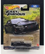 Hot Wheels Premium Fast &amp; Furious 5/5 Dodge Charger SRT Hellcat Widebody - $551.09 MXN