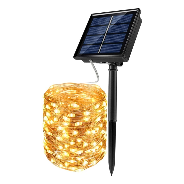 12m 100LED / 5M 50 LED Solar String Fairy Lights Waterproof Outdoor Gar Solar Po - £138.51 GBP