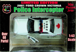 2001 Ford Crown Victoria Police Car 1:43 Scale - CAN - New - Gearbox Collectible - £15.39 GBP