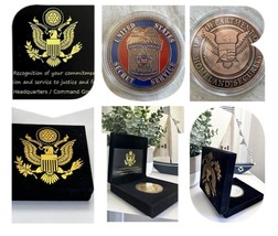 Us Secret Service Department Of Home Land Security Challenge Coin W Velvet Case - £20.96 GBP