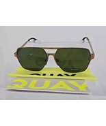 NEW QUAY Metal BackstagePass Aviator Sunglasses Australia Bronze/Green P... - $125.77 CAD