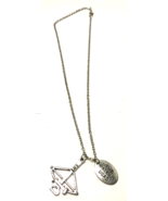 The Walking Dead Crossbow With Tag Silver Alloy Necklace NEW - £9.39 GBP