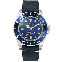 Mathey Tissot Men&#39;s Vintage Blue Dial Watch - H900ALBU - £105.34 GBP