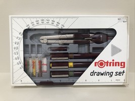 VINTAGE rOtring Rapidograph Technical Drawing Pens Pen Set + Compass 155... - £53.50 GBP