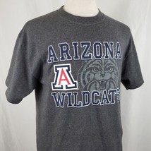 Arizona Official Wildcat Wear T-Shirt Large Gray Cotton Blend Crew NCAA ... - £13.29 GBP