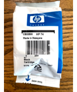 Genuine HP 74 Black Ink CB335W Foil Sealed  No Box Expire  2019 - $12.99