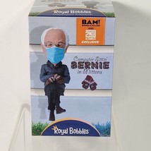 Royal Bobbles Computer Sittin&#39; Bernie Sanders Mittens Mask NEW Bobblehea... - $23.83