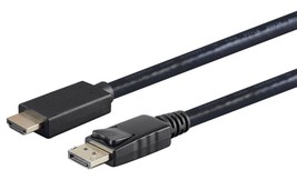DisplayPort DP 1.1 to HDTV HDMI M/M 72&quot; Cable adapter monitor MONOPRICE ... - $30.50