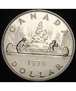 Proof Canada 1976 Canoe Dollar~We Have Canadian Coins~Free Shipping - £11.61 GBP