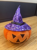 Ty Pluffies Gourdy Jack O Lantern Pumpkin Plush Halloween 9&quot; KG JD - $14.85