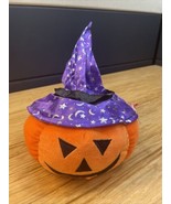Ty Pluffies Gourdy Jack O Lantern Pumpkin Plush Halloween 9&quot; KG JD - $20.17 CAD