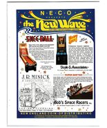 NECO New Wave Arcade Game Ad 1988 RePlay Magazine Skee-Ball - $10.52