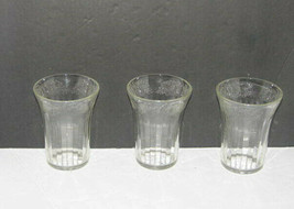 Set of 3 Vintage Depression Glass Tumblers Harvest Pattern - £18.97 GBP