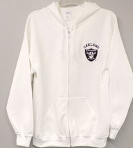 NFL Oakland Raiders Adult Embroidered Full Zip Hoodie S-4XL, LT-4XLT New - £27.17 GBP+