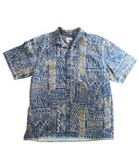 The Territory Ahead Hawaiian Shirt Batik Tencel Cotton Men&#39;s Size XL But... - £27.75 GBP