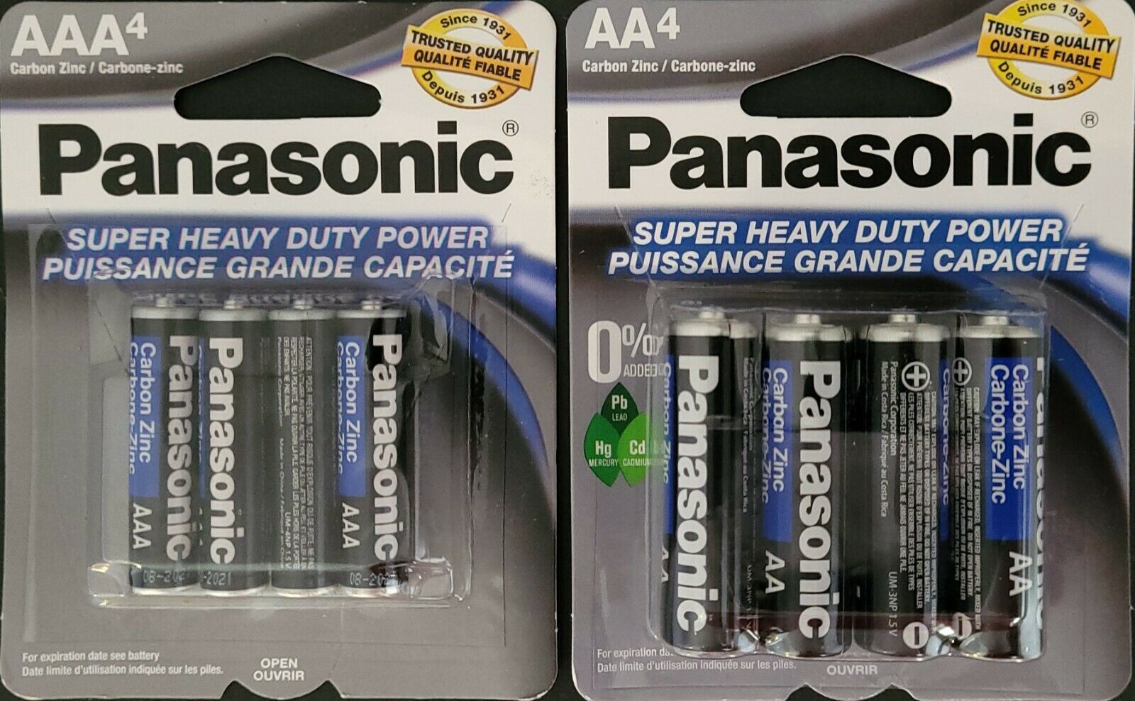Panasonic AAA and AA Batteries Remote Control Heavy Duty, Alkaline 4PK, ... - $2.99