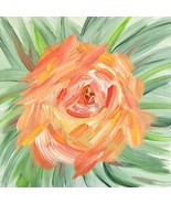 Bloom 1 By Deb Bossert Artworks 6&quot; x 6&quot; Original Acrylic Painting - £19.72 GBP