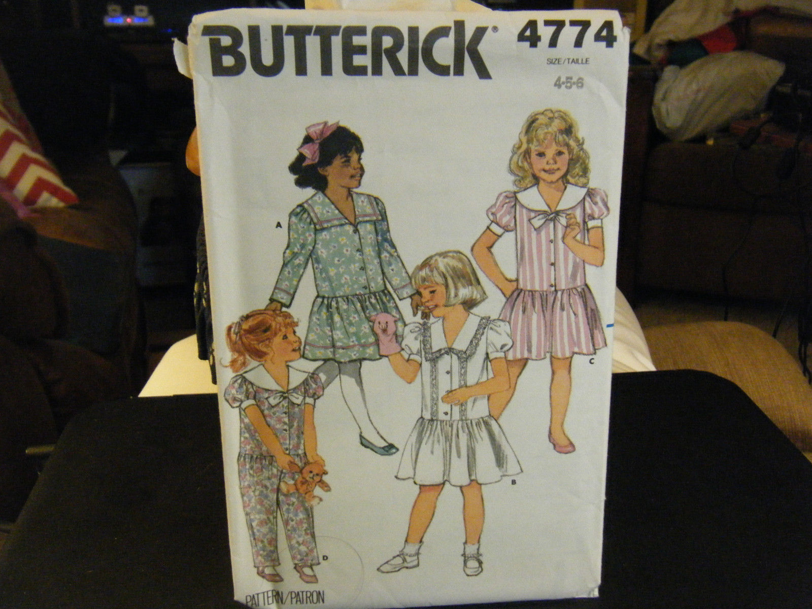 Butterick 4774 Girl's Dress & Jumpsuit Pattern - Size 4/5/6 - $9.70