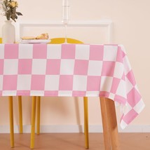 Checkered Table Cloth Rectangle Table, Classic Checkerboard Tablecloth For Picni - £19.15 GBP