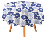 Floral Colored Flower Tablecloth Round Kitchen Dining for Table Cover De... - £12.98 GBP+