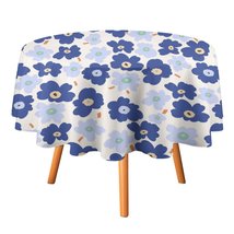 Floral Colored Flower Tablecloth Round Kitchen Dining for Table Cover De... - £12.81 GBP+