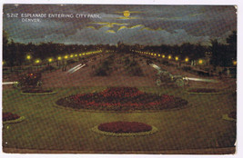 Postcard Denver Colorado Esplanade Entering City Park - £1.55 GBP