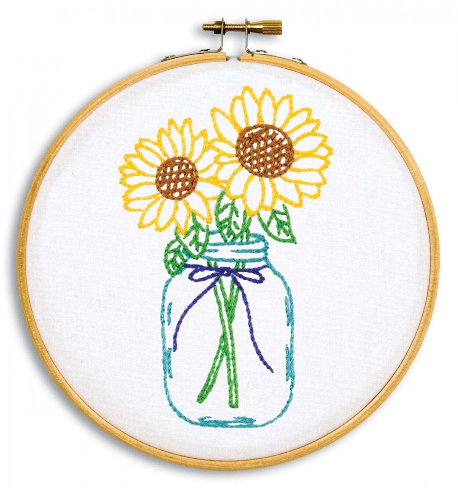 Primary image for Jack Dempsey Needle Art Sunflowers 6 Inch Hoop Kit