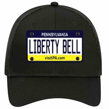 Liberty Bell Pennsylvania State Novelty Black Mesh License Plate Hat - £23.17 GBP