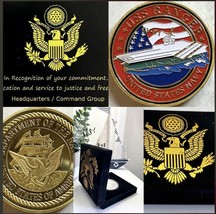 Us Navy - Uss Ranger CV-61 Challenge Coin Usa - £19.71 GBP