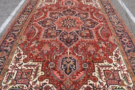 7&#39;6 x 11&#39;3 Geometric Caucasian Heris S Antique Vintage Handmade Wool Rug 8 x 11 - $2,659.05