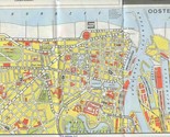 Hertz Rent a Car Map Oostende Brugge Belgium 1984 - $13.86