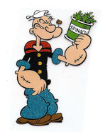 2X3&quot; Popeye sailor glitter IRON On TRANSFER Decor Heat muscles spinach c... - $7.74 CAD
