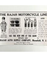 Rajah Auto Supply Motorcycle Line 1925 Advertisement Harley Plugs DWCC13 - $545.74 MXN