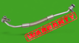 11-13 mercedes w221 s550 left engine motor charger feed oil pipe hose li... - $34.87